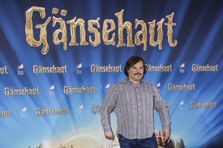 BERLIN, GERMANY - FEBRUARY 01: Jack Black beim Photocall zum Film 'Gänsehaut' in Berlin am 1. Februar 2016. (Photo by Isa Foltin/Getty Images for Sony Pictures)