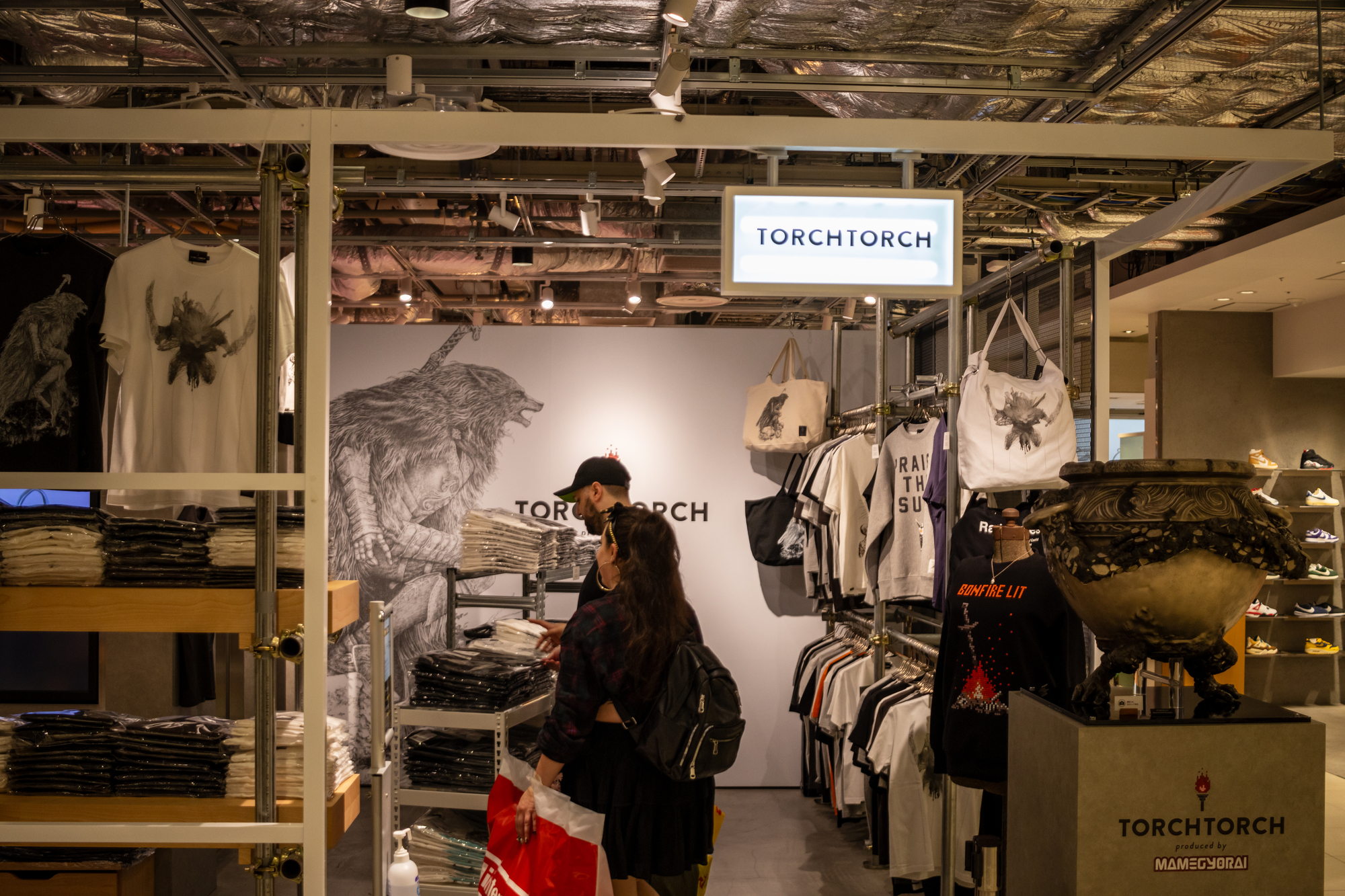 Tokyo, Japan, 29 October 2023 : TORCH TORCH apparel store with shoppers and merchandise