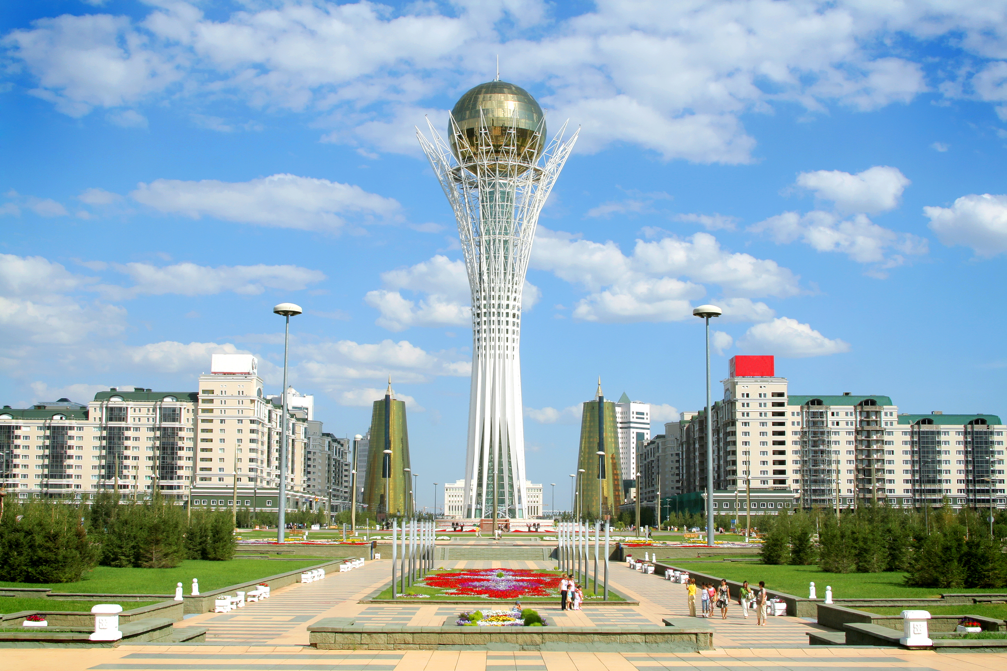 Bayterek Tower in Astana. symbol of Kazakhstan